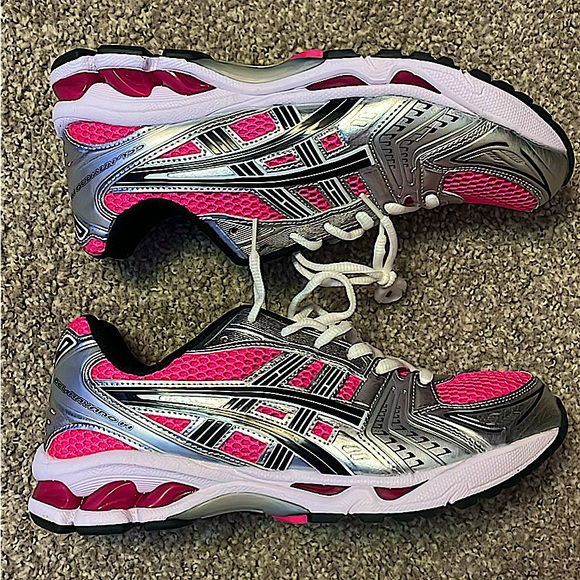 Pink gel asics